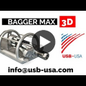 USB Düsen Bagger Max 3D Sťahovacie trysky s nastaviteľným uhlom sklonu, 250-4000mm